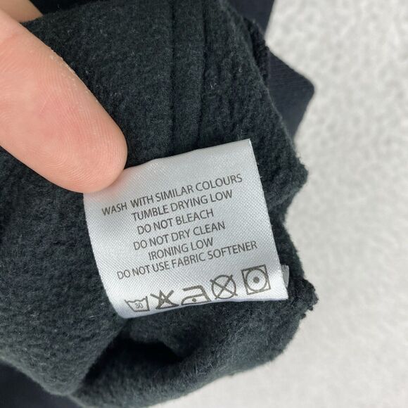 ZO•ON Iceland Hoodie Mens Size XXS Black Grey Hooded Sweatshirt Kangaroo Pocket - Picture 9 of 14